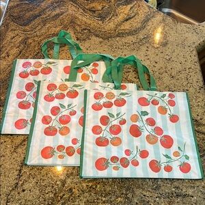 TJ Maxx | Set of 3 Tomato 🍅 Print Reusable Tote Bags